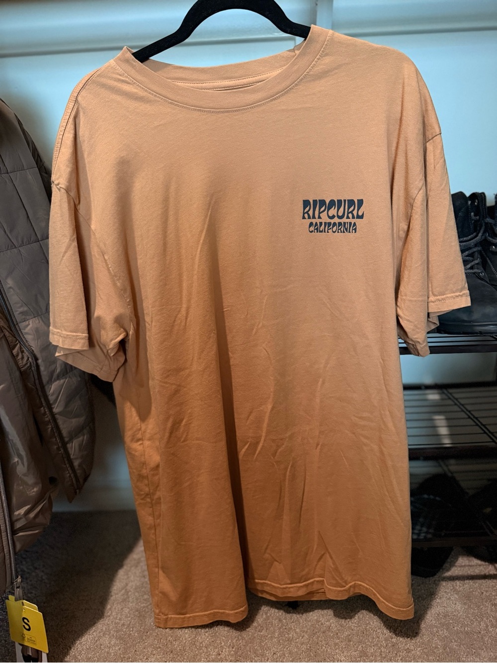 Rip Curl yellow Short Sleeve Logo Tee